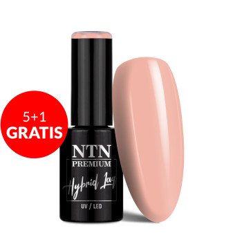 5+1gratis Lakier hybrydowy LED/UV Gel Polish Nudes Nr 457 Limited Edition NTN Premium 5g
