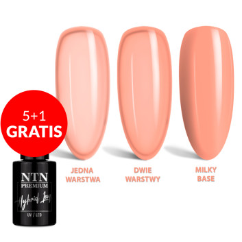 5+1gratis Lakier hybrydowy LED/UV Gel Polish Nudes Nr 456 Limited Edition NTN Premium 5g