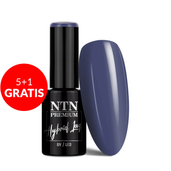 5+1gratis Lakier hybrydowy LED/UV Gel Polish Blacks Nr 466 Limited Edition NTN Premium 5g
