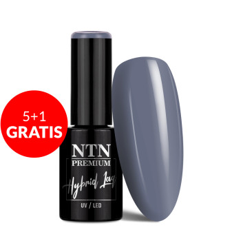 5+1gratis Lakier hybrydowy LED/UV Gel Polish Blacks Nr 465 Limited Edition NTN Premium 5g