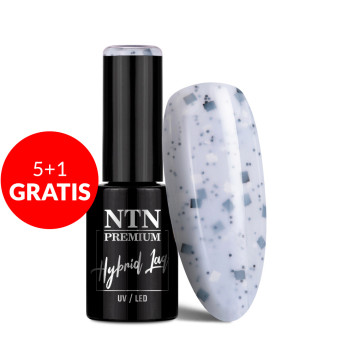 5+1gratis Lakier hybrydowy LED/UV Gel Polish Blacks Nr 464 Limited Edition NTN Premium 5g