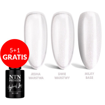 5+1gratis Lakier hybrydowy LED/UV Gel Polish Whites Nr 474 Limited Edition NTN Premium 5g