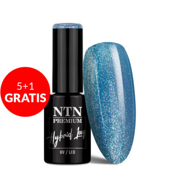 5+1gratis Lakier hybrydowy LED/UV Gel Polish Blues Nr 501 Limited Edition NTN Premium 5g