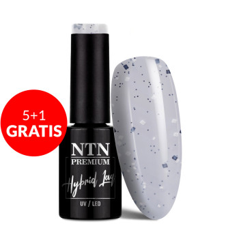 5+1gratis Lakier hybrydowy LED/UV Gel Polish Blacks Nr 463 Limited Edition NTN Premium 5g