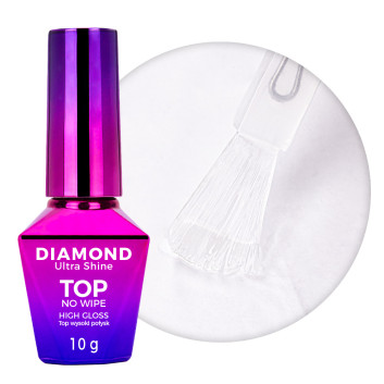Top wysoki połysk bez przemywania Diamond Ultra Shine top no wipe high gloss Molly Nails 10g