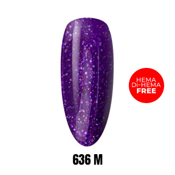 Lakier LED/UV Gel Polish 636 M HEMA/Di-HEMA Free 1kg