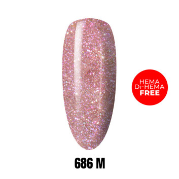 Lakier LED/UV Gel Polish 686 M HEMA/Di-HEMA Free 1kg