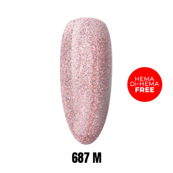Lakier LED/UV Gel Polish 687 M HEMA/Di-HEMA Free 1kg