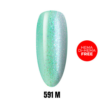 Lakier LED/UV Gel Polish 591 M HEMA/Di-HEMA Free 1kg