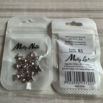 Ozdoby do paznokci Molly Nails misie 3D Nr 3 10 szt