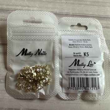 Ozdoby do paznokci Molly Nails misie 3D Nr 2 10 szt