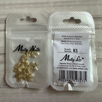 Ozdoby do paznokci Molly Nails kokardki 3D Nr 4 10 szt
