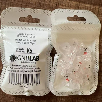 Ozdoby do paznokci misie 3D Nr 3 20 szt