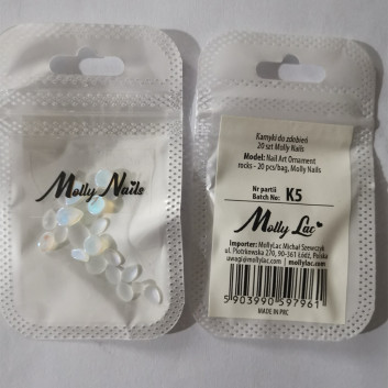 Kamyki do zdobienia paznokci Molly Nails 20 szt