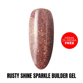 Żel do paznokci z brokatem Sparkle Builder Gel Rusty Shine HEMA/Di-HEMA Free 1kg