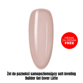 Żel do paznokci samopoziomujący self-leveling Builder Gel Cover latte HEMA/Di-HEMA Free 1kg