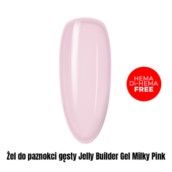 Żel do paznokci gęsty Jelly Builder Gel Milky Pink HEMA/Di-HEMA Free 1kg