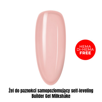 Żel do paznokci samopoziomujący self-leveling Builder Gel Milkshake HEMA/Di-HEMA Free 1kg