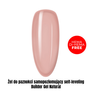 Żel do paznokci samopoziomujący self-leveling Builder Gel Natural HEMA/Di-HEMA Free 1kg