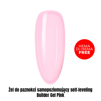 Żel do paznokci samopoziomujący self-leveling Builder Gel Pink HEMA/Di-HEMA Free 1kg