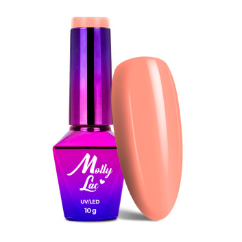 5+1gratis Lakier hybrydowy MollyLac Bubble Tea Sweet temptation 10g Nr 130