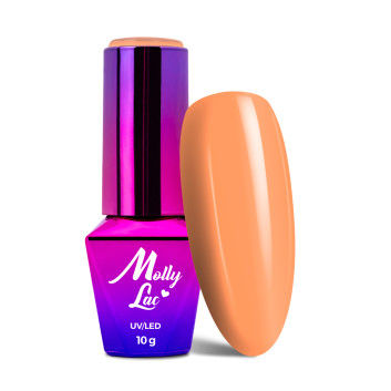 5+1gratis Lakier hybrydowy MollyLac Bubble Tea Tropical Maracuja 10g Nr 132