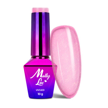 5+1gratis Lakier hybrydowy MollyLac Fantasyland Glitter Uptown Girl 10g Nr 313
