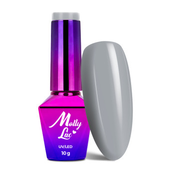 5+1gratis Lakier hybrydowy MollyLac Obsession Grey Stone 10g Nr 215