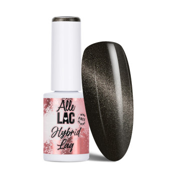 Lakier hybrydowy LED/UV Gel Polish Cat Eye Black AlleLac HEMA/Di-HEMA Free 6g