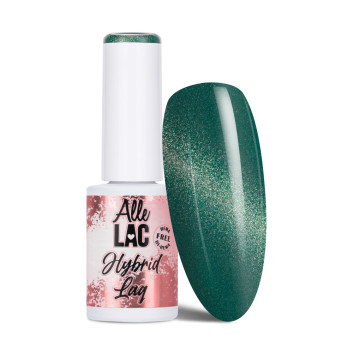 Lakier hybrydowy LED/UV Gel Polish Cat Eye Green AlleLac HEMA/Di-HEMA Free 6g