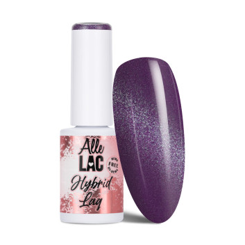 Lakier hybrydowy LED/UV Gel Polish Cat Eye CAT 4 Plum AlleLac HEMA/Di-HEMA Free 6g