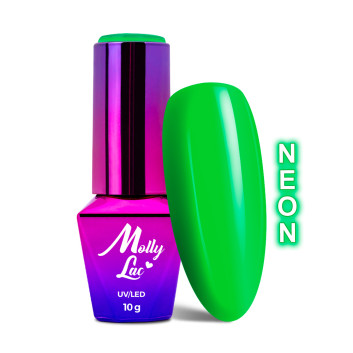 5+1gratis Lakier hybrydowy MollyLac Women in Paradise The Lemongrass Neon 10g Nr 72