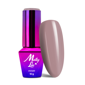 5+1gratis Lakier hybrydowy MollyLac Delicate Woman Pleasant To The Touch 10g Nr 63