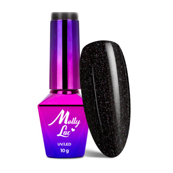 5+1gratis Lakier hybrydowy MollyLac Elite Women Night Princess 10g Nr 46