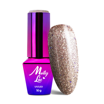 5+1gratis Lakier hybrydowy MollyLac Queens Of Life High Fashion 10g Nr 35