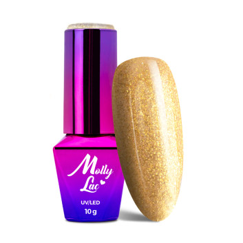 5+1gratis Lakier hybrydowy MollyLac Fantasyland Glitter City Light 10g Nr 310