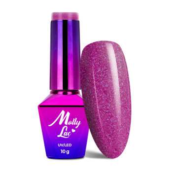 5+1gratis Lakier hybrydowy MollyLac Glowing Time Vanity Show 10g Nr 238