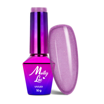 5+1gratis Lakier hybrydowy MollyLac Glowing Time 10g Nr 235