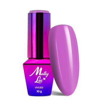 5+1gratis Lakier Hybrydowy MollyLac Cocktails & Drinks Purple Smoothie 10g Nr 17
