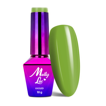 5+1gratis Lakier hybrydowy MollyLac Welcome to Ibiza Kiwi Crush 10g Nr 117
