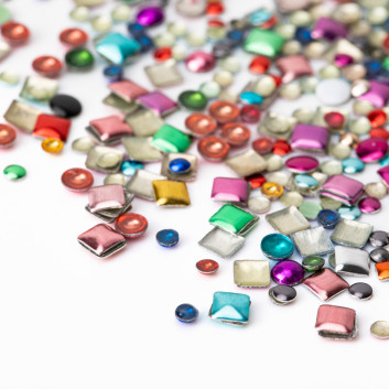 ShinePins gładkie ćwieki błyskotki ozdoby do paznokci mix NTN Premium 5g