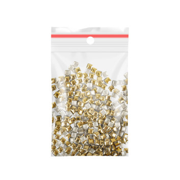 ShinePins gładkie ćwieki błyskotki ozdoby do paznokci kwadratowe large NTN Premium Nr 3 5g