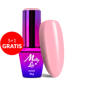 5+1gratis Lakier hybrydowy MollyLac Wedding Yes, I Do Sweet Princess 10g Nr 25