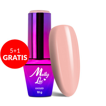5+1gratis Lakier hybrydowy MollyLac Delicate Woman Innocent Girl 10g Nr 67