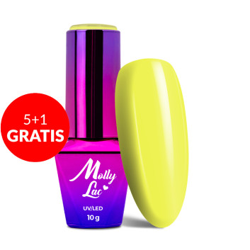 5+1gratis Lakier hybrydowy MollyLac Women in Paradise Sweet fruit of Thailand 10g Nr 70