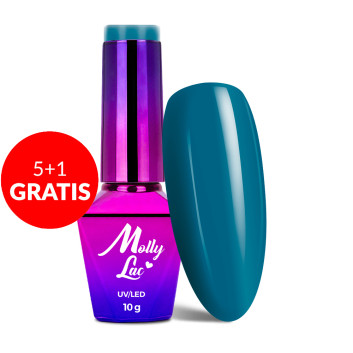 5+1gratis Lakier hybrydowy MollyLac Women in Paradise The Dead Sea 10g Nr 77