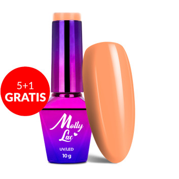 5+1gratis Lakier hybrydowy MollyLac Yoga Tadasana 10g Nr 80
