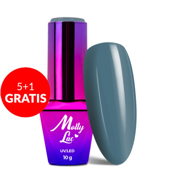 5+1gratis Lakier hybrydowy MollyLac Pure Nature Wild river 10g Nr 103