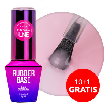 10+1gratis Baza kauczukowa LED/UV Rubber Base Cover Cool Nude HEMA/Di-HEMA Free 10g