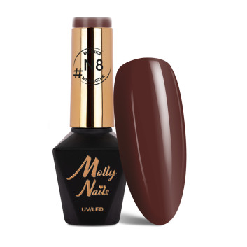 Lakier hybrydowy Molly Nails Natural by Monika Mielniczuk HEMA/Di-HEMA free 8g Nr N8